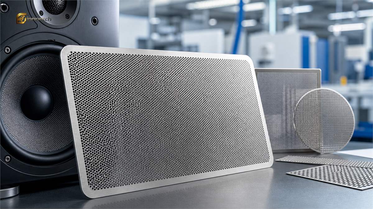 Metal Etching Solutions for Speaker Grilles and Acoustic Mesh