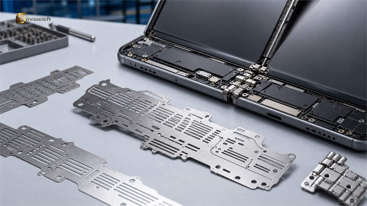 Application Case: Chemically Etched Ultra-Thin Stainless Steel Hinge Support Plates for Huawei Foldable Phone-Level Designs